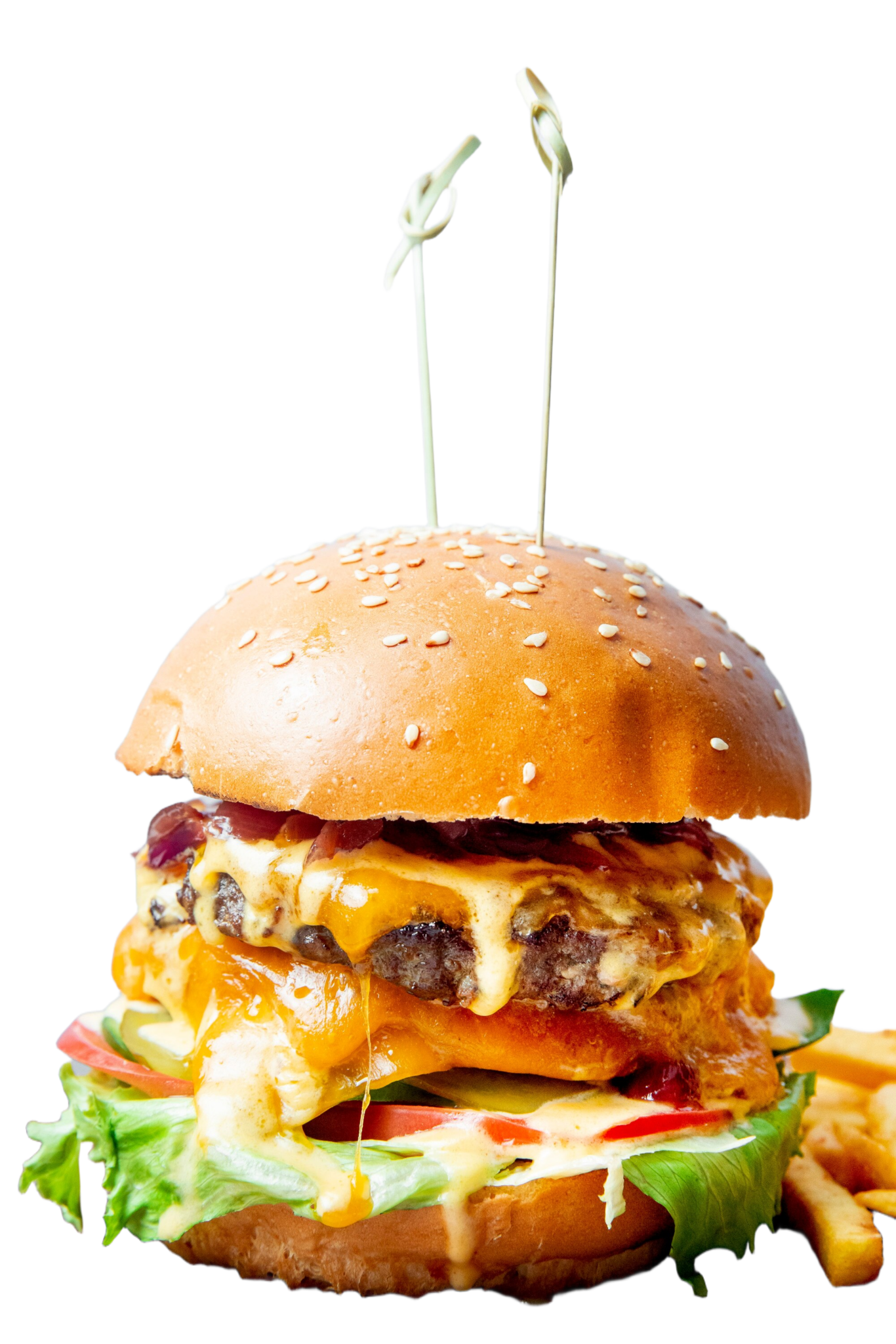 cookout burger with meat