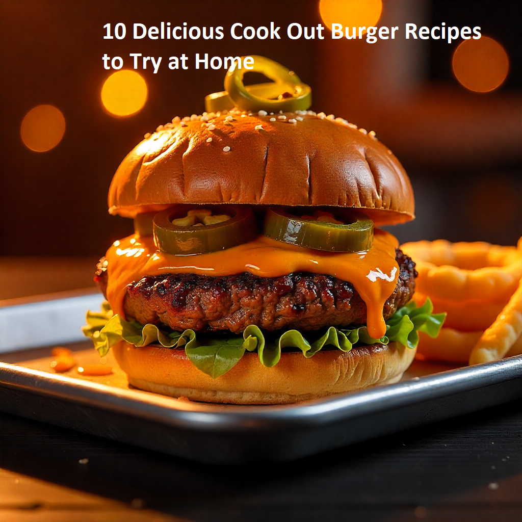 Cook Out Burger Recipes