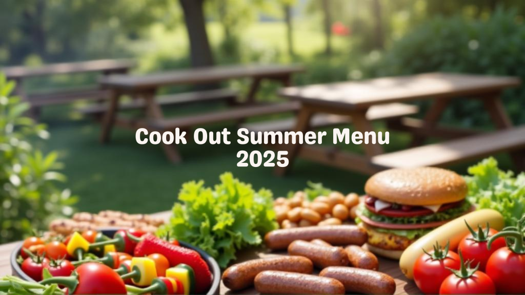 Cook Out Summer Menu 2025: Sizzling Seasonal Picks You Can't Miss 1 Cook Out Summer Menu 2025