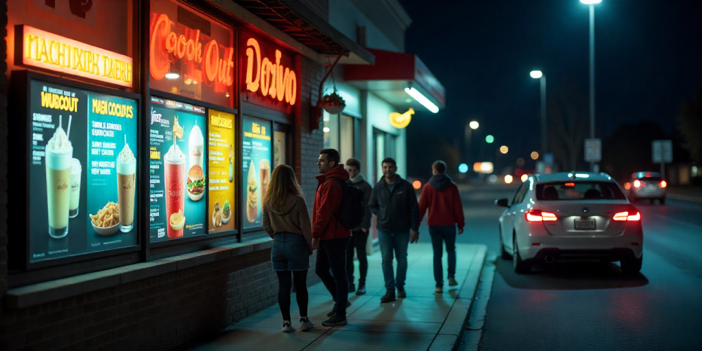 Cookout vs McDonalds: 5 Big Reasons Shows Cook Out on Top 3 Cook Out late night student crowd vs McDonald’s family ordering at drive-thru