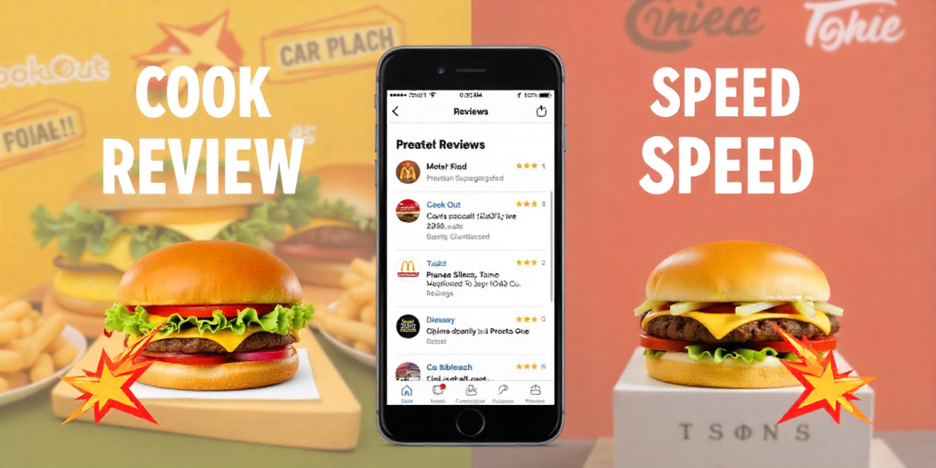 Cookout vs McDonalds: 5 Big Reasons Shows Cook Out on Top 4 Cook Out reviews praising flavor vs McDonald’s reviews praising consistency