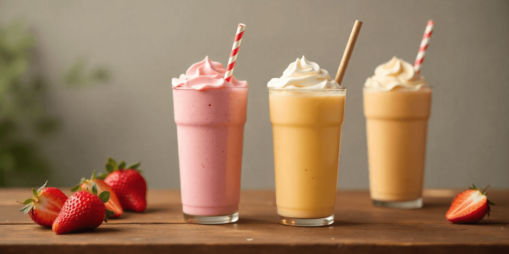 Seasonal milkshakes in multiple flavors at Cook Out
