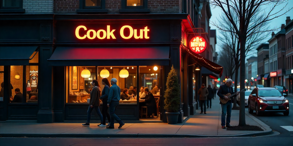 The Cook Out local economy supporting farmers, families, and small businesses in the future.