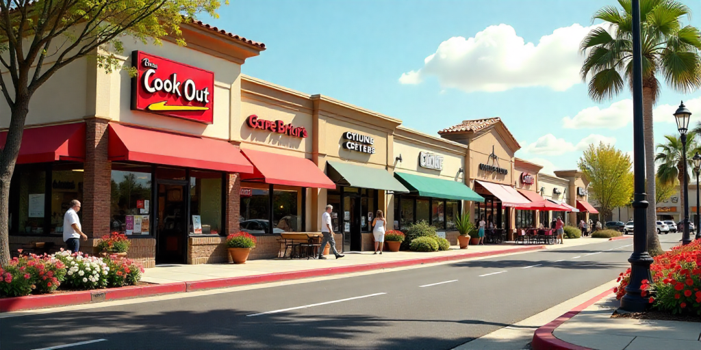 Cook Out local economy impact boosting surrounding businesses.