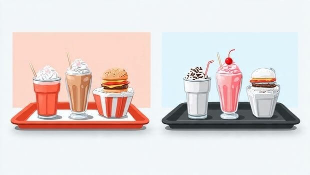 Cook Out pricing case study comparing Charlotte tray prices and Richmond milkshake prices with rent impact visualization