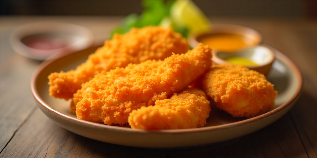 Hand breaded fillet showcasing the crunchiest cookout chicken options.