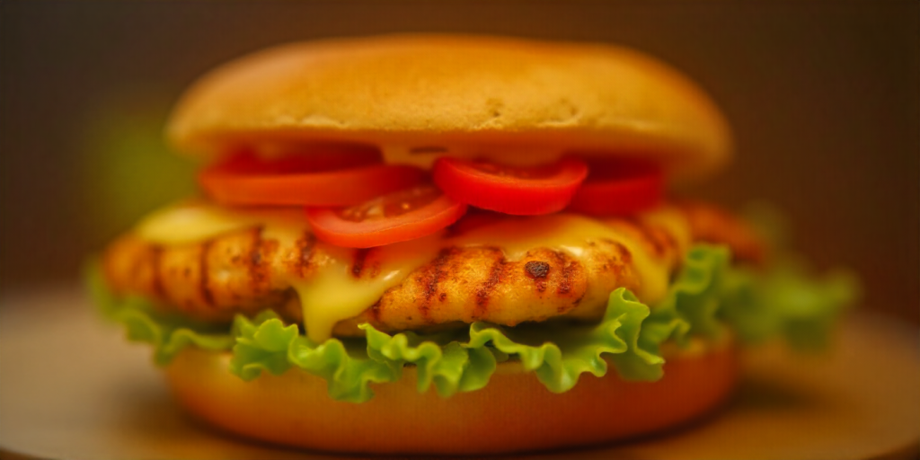 Grilled sandwich representing one of the lighter cookout chicken options.