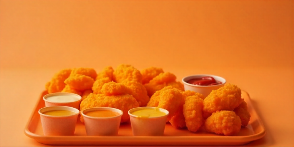 Chicken tenders and nuggets as family friendly cookout chicken options.