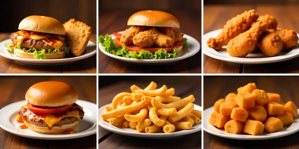 Seven must try cookout chicken options laid out together.