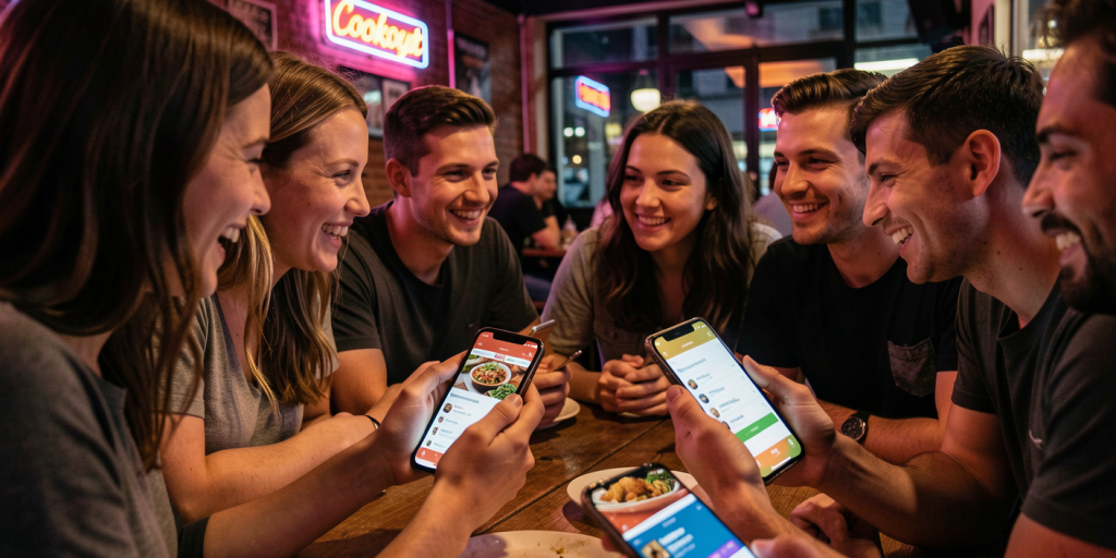 Late-night orders using Cookout mobile app
