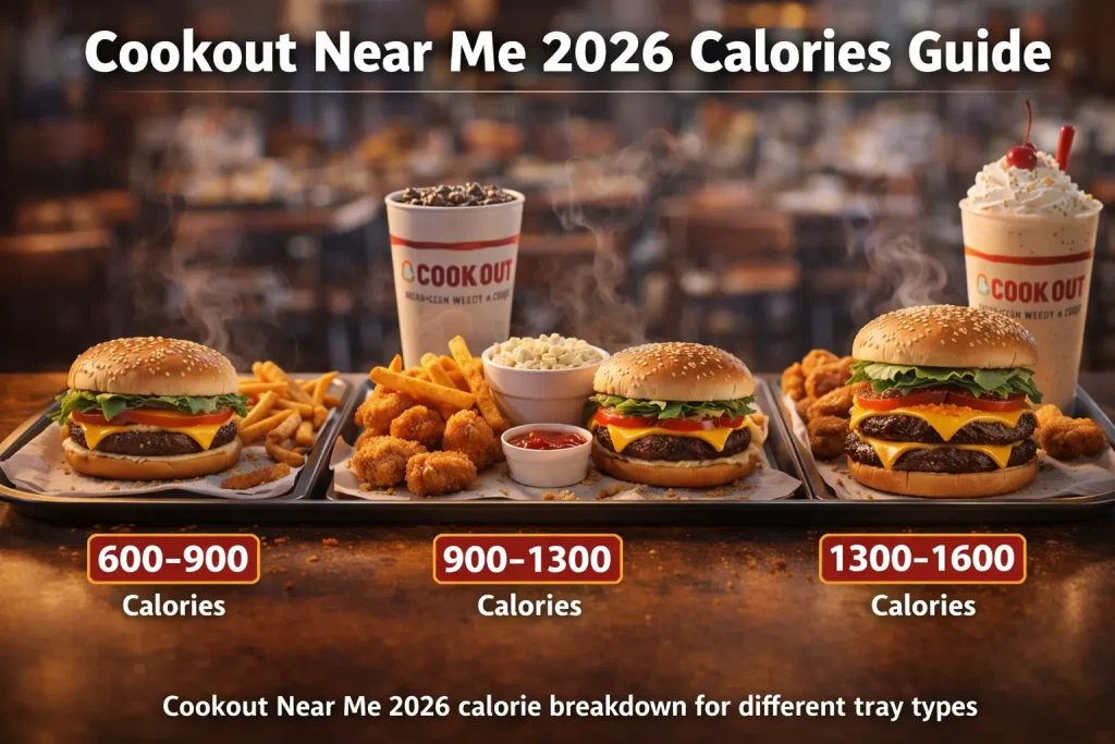 Cookout Near Me 2026 calorie comparison light vs heavy meals
